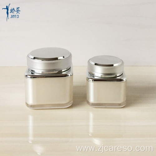 Acrylic Square Bottles and Jars with UV Lid